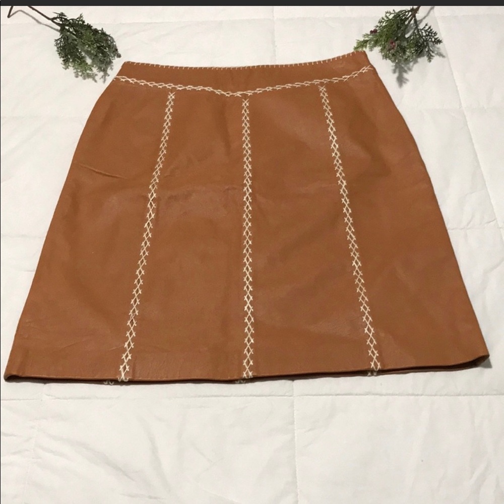 Gap leather skirt